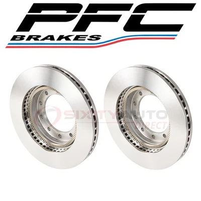 2 pc PFC Brakes Front Disc Brake Rotor for 2003-2011 Ford Crown Victoria - mw - Image 1 of 4