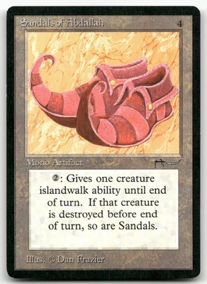 Sandals of Abdallah (NM) Arabian Nights ARN Magic MTG - Image 1 of 2