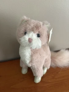 Mon Ami rosa Pfirsich Katze Kätzchen Callie Plüschtier Stofftier Spielzeug verliebter flauschiger Schwanz RAR - Bild 1 von 5
