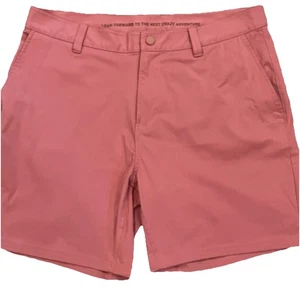 Rhone Commuter Shorts Herren 35 pink Redwood Trail Stretch flexible Taschen 6,5 Schrittlänge - Bild 1 von 11