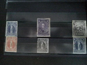 VINTAGE *BOLIVIA REVENUES* SIX (6) ALL DIFFERENT MH - Picture 1 of 1
