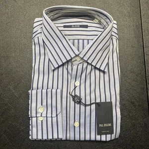 Brand New Size 17.5/44 Pal Zileri Striped Dress Shirt - Retail Price Of $395 - Picture 1 of 7