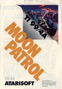 TI-99/4A MOON PATROL SU FLOPPY DISK 5.25 CON COPIA DEL MANUALE DI ATARISOFT - Foto 1 di 1