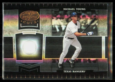 2004 Leaf Certified Cuts Michael Young Texas Rangers #189 - Image 1 of 2