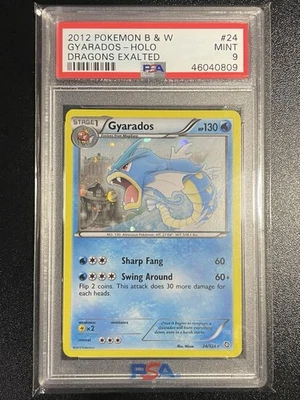 PSA 9 MINT Gyarados 24/124 *Cosmos Holo Promo Pokemon BW Dragons Exalted LOW POP - Image 1 of 2