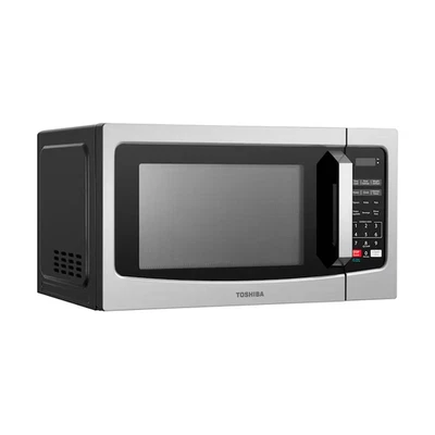 Toshiba 1.1-cu ft 1000 -Watt Countertop Microwave ( Stainless Steel ) Free Ship - Image 1 of 4