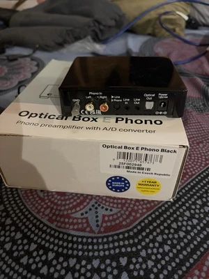 Project Optical Box E Phono (Black) a/D in Phono/Line Out Line/Optical - Immagine 1 di 3