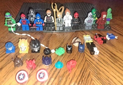 12+ LEGO Super HEROSMarvel And DC Lot Minifigures Figure Misc + Parts Authentic - Image 1 of 4