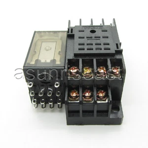 Bobina DC24V Relé de alimentación 4PDT Contacto 3A MY4NJ HH54P HHC68B-4Z con base de enchufe - Imagen 1 de 5