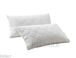 PAIR OF QUILTED PILLOWS - SUPER FIRM DELUXE - HOLLOWFIBRE FILLED - 5000+ SOLD - Picture 1 of 2