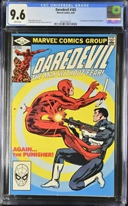 DAREDEVIL #183 *Frank Miller Punisher Cover 1st Meeting WHITE pgs 9.6 CGC * 1982 - Picture 1 of 2