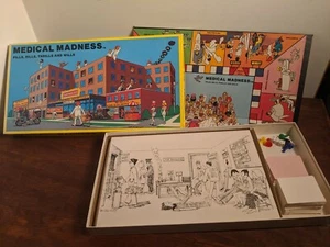 MEDICAL MADNESS BOARD GAME Vintage 1982 Adult Risque Humor - Picture 1 of 12