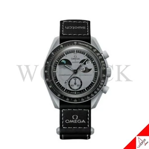 SWATCH x OMEGA Mission To The Earthphase MoonSwatch Bioceramica Sigillato-Autentico - Foto 1 di 8