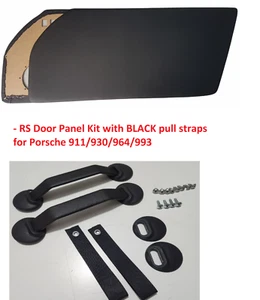 NEW RS Door Panel Kit with BLACK Pull Straps Porsche 911/930/964/993 - Bild 1 von 3