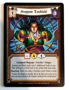 Seppun Toshiaki L5R Legend of the Five Rings CCG Enemy of My Enemy EoME - Picture 1 of 1