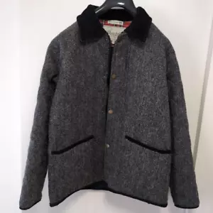 Chaqueta de tweed Peregrine Harris para hombre talla M lana negra regalo de Japón - Imagen 1 de 14
