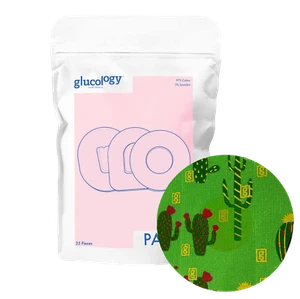 Glucology CGM Patch 25 Pack | for Freestyle/ Guardian/ Elite | Cactus