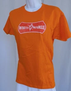 WHITE MARLIE NWOT Youth Orange Short Sleeve Cotton Red White Logo T Shirt Sz XL - Picture 1 of 6