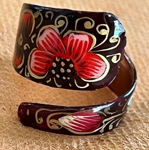 Adjustable Enamel Michoacan Ring - Picture 1 of 4