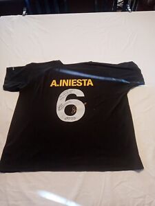 Andres Iniesta Signed Autographed Soccer Futbol Arcos Shirt
