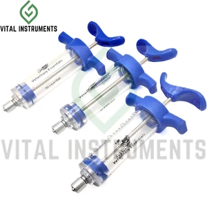3 Dose Syringes 20mL Unbreakable Plastic Barrel Luer Lock Livestock Veterinary - Picture 1 of 1