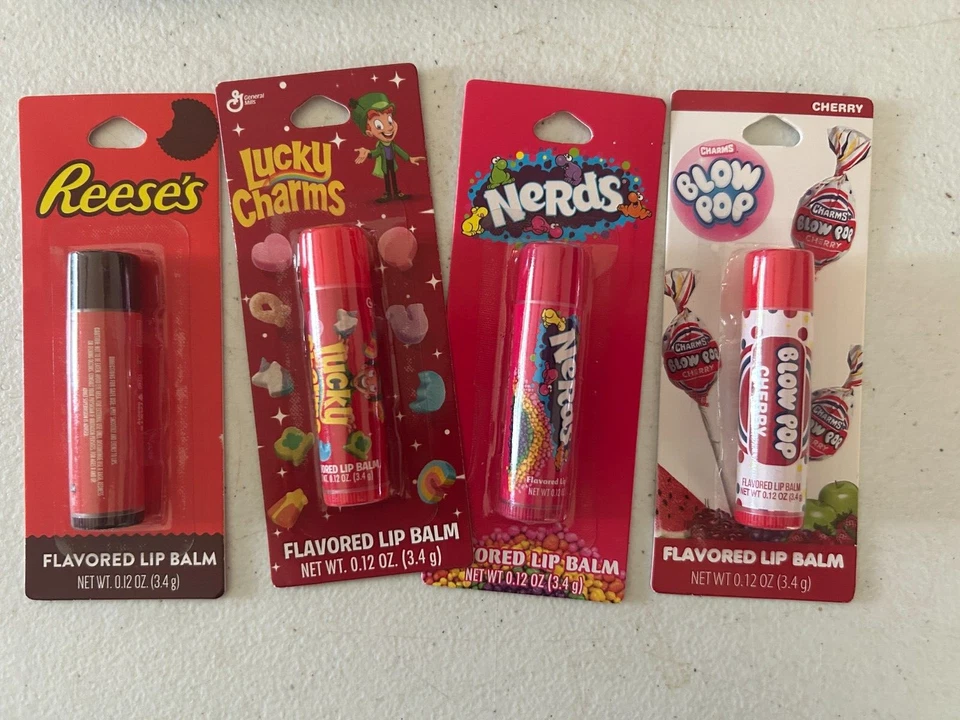TASTE BEAUTY - Reese's Peanut Butter, Nerds, Lucky Charms LIP BALM NEW SEALED - Image 1 of 1
