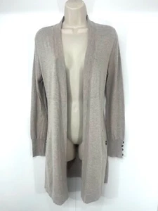 WALLIS Oatmeal Soft Thin Knit COTTON Blend Women's Cardigan Shrug size UK 8 10 S - Picture 1 of 4