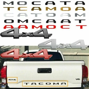 Vinyl Tailgate Insert Decal & 4x4 Badge Emblem for 16 17 2018 2019 Toyota Tacoma - Picture 1 of 19