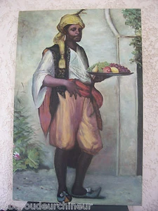 Painting signed character orientalist large format - Picture 1 of 1