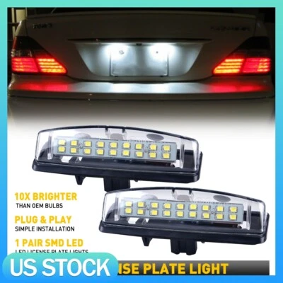2X Luces LED de matrícula blancas de repuesto para Lexus IS300 2001-2005 sedán Foto 1 de 4