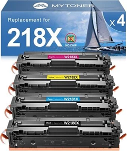 218X Toner Cartridge (NO CHIP) for HP 218A W2180X W2180A for Color Laserjet MFP - Picture 1 of 14