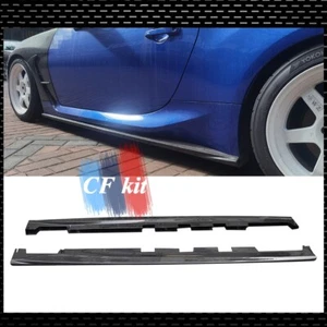 For 21UP Subaru BRZ ZD8 GR86 ZN8 BL Style Carbon Fiber Side Skirts Extension Lip - Bild 1 von 16