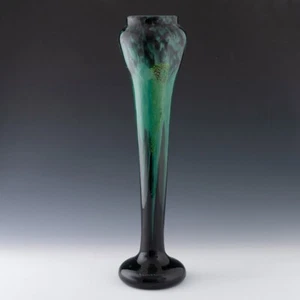 Tall Daum Nancy Vase with Gold Inclusions 1925-30 - Picture 1 of 9