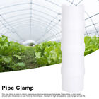 50PCS White Greenhouse Frame Pipe Clip Durable Film Clamp for Garden Tool UK