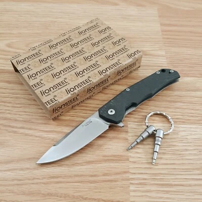 LionSTEEL TRE Folding Knife 2.88" Bohler M390 Steel Blade Carbon Fiber Handle - Image 1 of 4