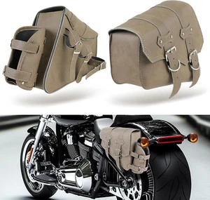 Borse Moto Laterali in Pelle Borsa Da Sella per Moto Universale Con Tasca per Bo - Foto 1 di 12