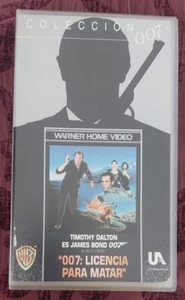 JAMES BOND 007 Licence To Kill TIMOTHY DALTON Spanish VHS rare spy collectable - Picture 1 of 2
