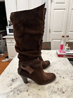 Ciao! Ragazzi Brown Italian Suede Slouch Boots sz 41 or US 10.5 NWT