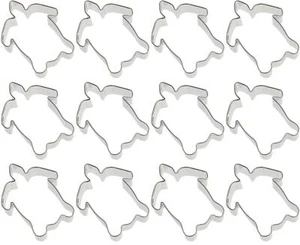 1 Dozen 12 Sea Turtle Sea-Turtle 4'' Cookie Cutter Metal Freshie - Picture 1 of 11