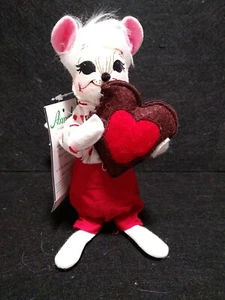 Bambole Annalee San Valentino 6" Topo Cuore Cioccolato 110720 - 2020 Nuove con etichette Ritirate # - Foto 1 di 6