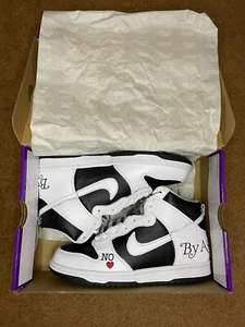 Dunk High x Supreme black and white Uk 8 - Picture 1 of 7