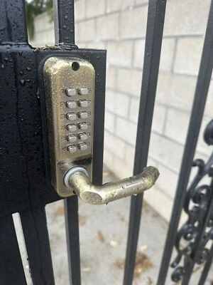 Keyless Double Side Entry Gate Door Lock Mechanical Code Combination Fence Lock - Image 1 of 4