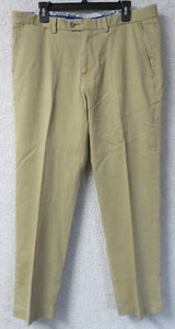 Mens Tommy Bahama Brown Casual Pants Flat Front Cotton Blend Size 34x30 T18902 - Picture 1 of 7