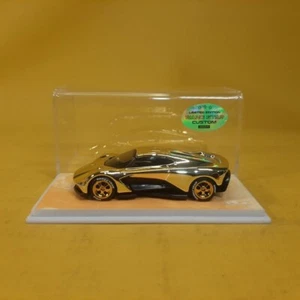 Hot Wheels ASTON MARTIN VALHALLA Chrome GOLD (WANGSTAR CUSTOM) REAL RIDERS - Picture 1 of 15