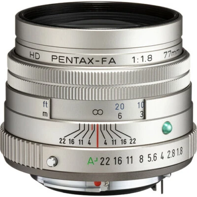 New Pentax HD PENTAX-FA 77mm f/1.8 Limited SILVER for K-Mount Full-Frame Format - Image 1 of 4