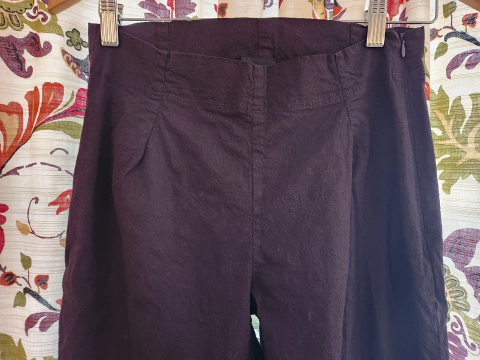 Rundholz Black Label Trousers Dress Pants Size M Dk Eggplant 348 0107 US 6/8 - Image 1 of 4