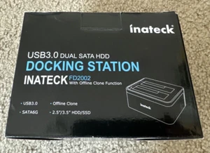 INATECK FD2002 USB TO SATA DUAL BAY USB 3.0 HARD DRIVE DOCKING STATION - Picture 1 of 5