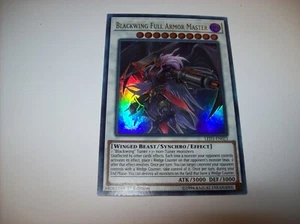 Blackwing Full Armor Master Ultra Rare 1st Edition NM LED3-EN023 Free Shipping - Picture 1 of 3