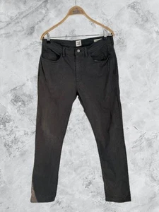 FLINT And TINDER Casual Pants Cotton Chino Khaki Slim Fit Charcoal Gray Size 33 - Picture 1 of 9