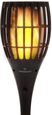 P1 Solar Torch Light with Flickering Flame Our Waterproof Outdoor Solar Tiki - Image 1 of 4